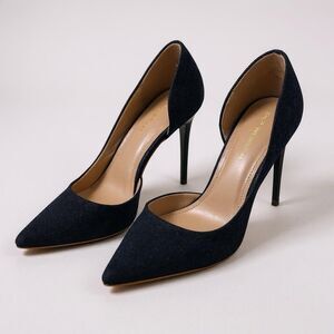 Shoe Republic LA D’Orsay Stiletto Heels Denim Size 9.5 US